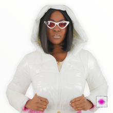 90's Puffer Jacket - White - Keanna Couture