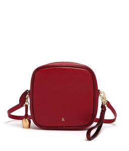 Marlo Mini Crossbody Bag / Wristlet Clutch - Cherry - Keanna Couture